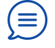 Blue circular icon with a white check mark inside.
